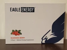 Eagle Energy 3 Pack Natural Caffeine Energy Supplement Inhaler Guarana Berry