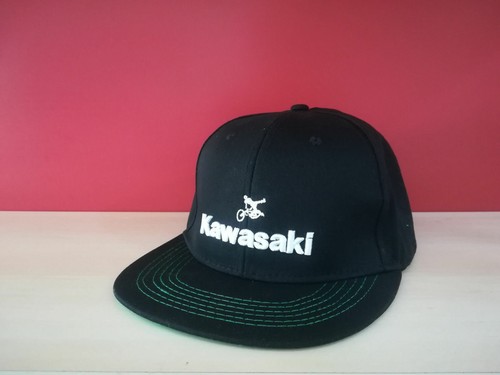 Cappello Cappellino Unisex Visiera Piatta Marca KAWASAKI Taglia Unica Nero  | eBay