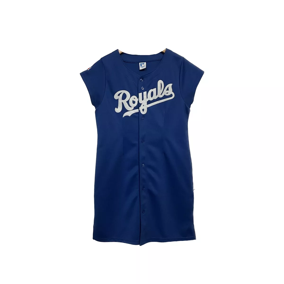 Russell Athletic Jersey Dress - Kansas City Royals MLB Baseball Button Up -  16