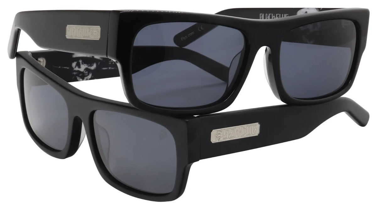 NEW Black Flys Sunglasses SEN DOG FLYS SHINY BLACK SMOKE