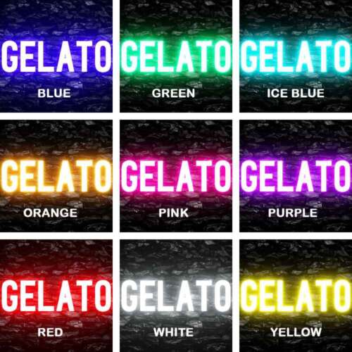 8X0022 OPEN Gelato Ice Cream Shop Cafe Decor Display Flexible Custom Neon Sign - Afbeelding 1 van 20