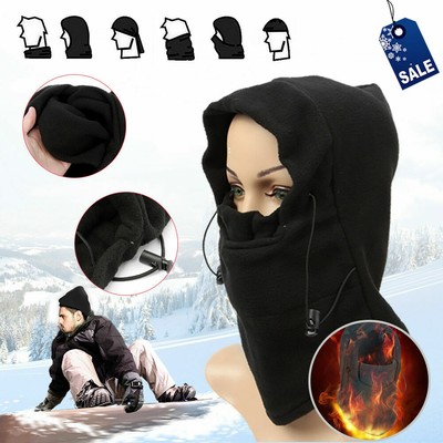 Fleece Winter Balaclava Ski Motorcycle Neck Face Mask Hood Hat Windproof Cap Fleece Winter Balaclava Ski Motorcycle Neck Face Mask Hood Hat Windproof Cap
