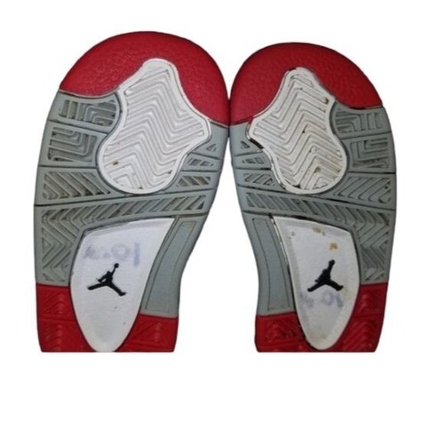 Kids Air Jordan Dub Zero TD 6C Black Gym Red Wolf Grey White 311072-013 - Picture 8 of 10