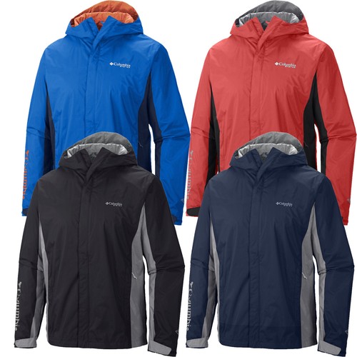 New Mens Columbia PFG "Timber Pointe" OmniTech Packable Rain Wind