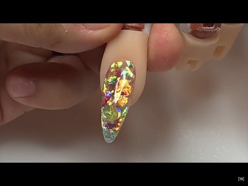 Unicorn Opal NAIL ART / Crafts - Iridescent Mylar Flakes / Flakey Glitter 5g Pot - Picture 2 of 3