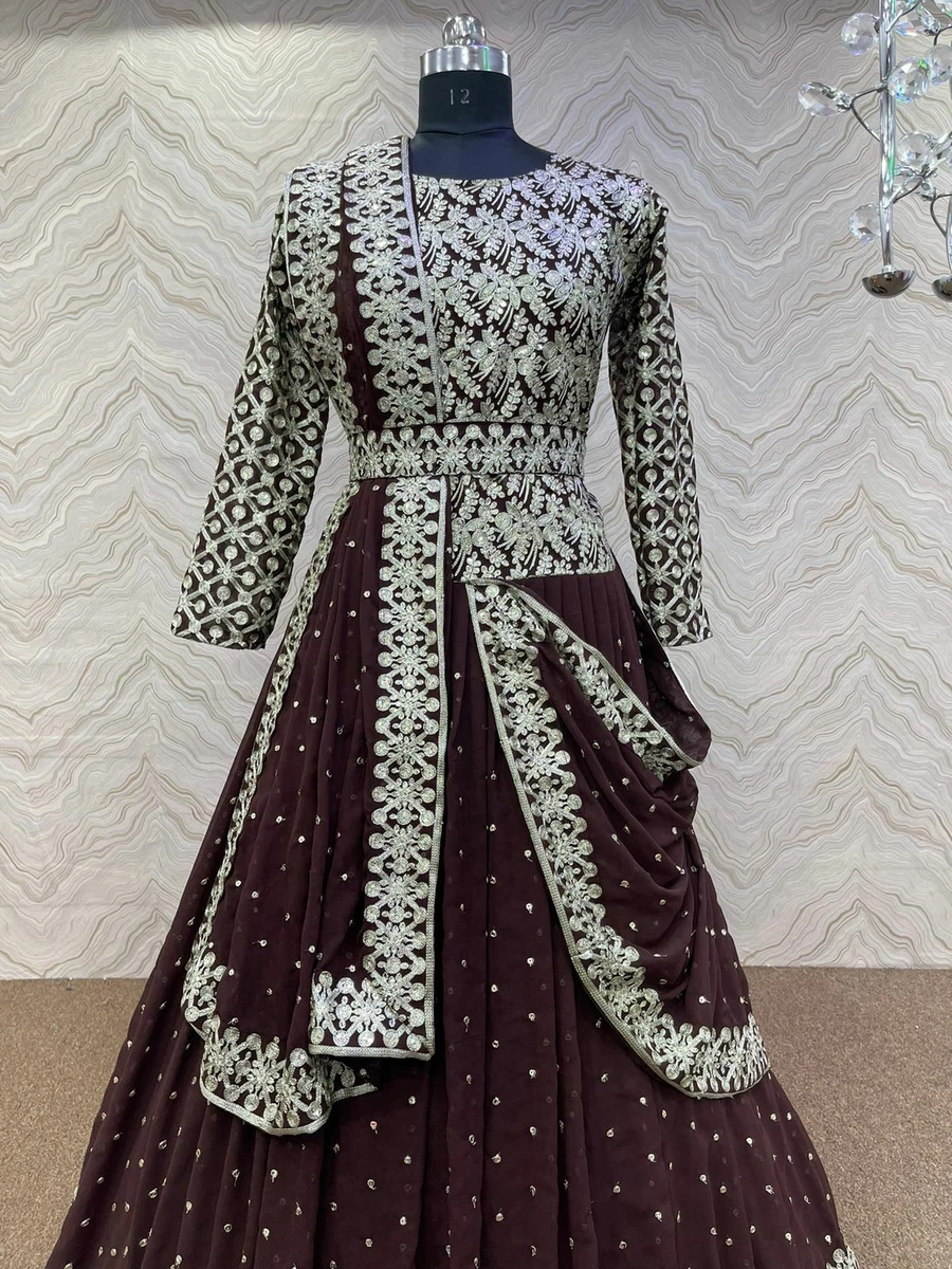 Gown hotsell lehenga frock