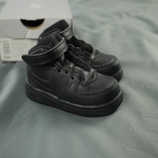 Nike Air Force 1 Mid PS 5c Triple Black Small Kids Baby Sneakers DH2935-001