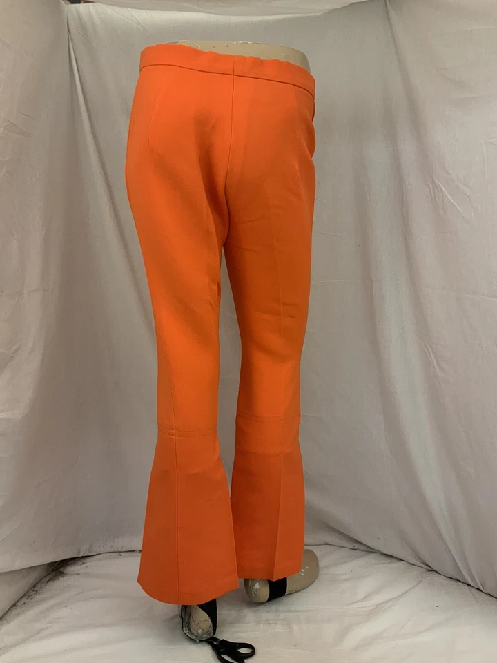 Pantalones de esquí ciervo blanco talla 12 naranja rayón nailon estribos usados una vez YGI N2-405 Foto 4 de 4