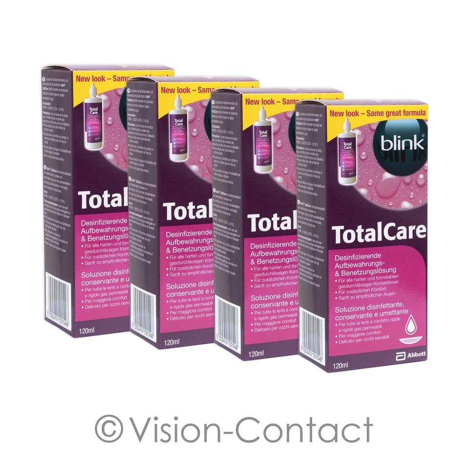 AMO / ABBOTT MEDICAL OPTICS Blink Total Care Aufbewahrung 4 x 120ml Pflegemittel für harte Linsen von AMO