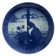 ROYAL COPENHAGEN PIATTO DI NATALE 1970 PORCELLANA COPENAGHEN ORIGINALE PRIMA SCE