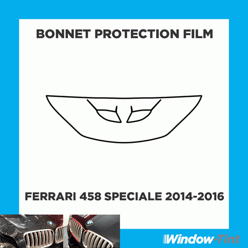 Per Ferrari 458 SPECIALE 14-16 TRASPARENTE Cofano PPF Pellicola Protezione Antigraffio - Foto 1 di 3