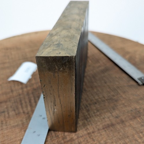 Lotto 941 Piastra Bronzo 1-5/16 ""X4""x7-1/2"" ±11# Vintage Machinista Metallo Lotto!935 - Foto 11 di 11
