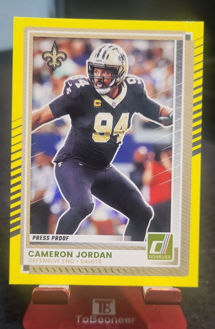 2025 Donruss - Cameron Jordan #254 - Yellow - Press Proof