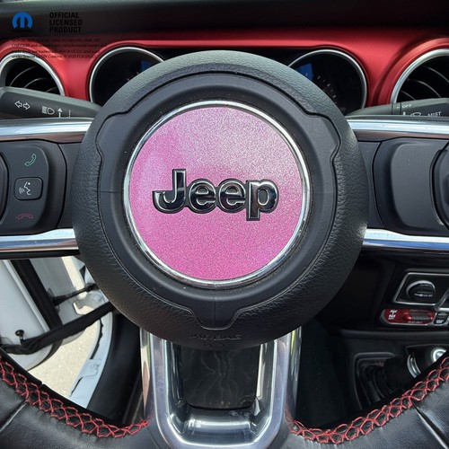 Jeep Wrangler JL Gladiator Steering Wheel Circle Glitter Vinyl Decal Sticker - Picture 2 of 24