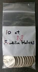Bag of 10 50c Franklin Silver Half Dollars