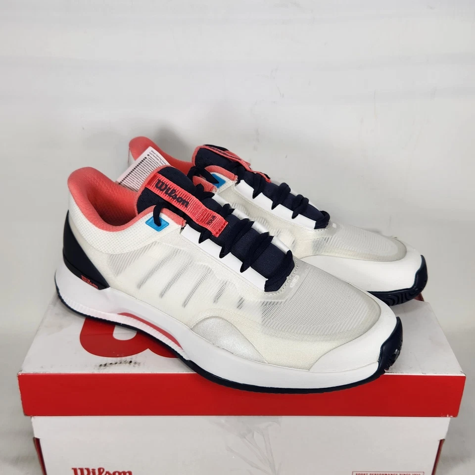 Talla 9.5 - Wilson Intrigue Tour - Blazer Blanco/Azul Marino/DuBarry - Mujer Foto 2 de 4