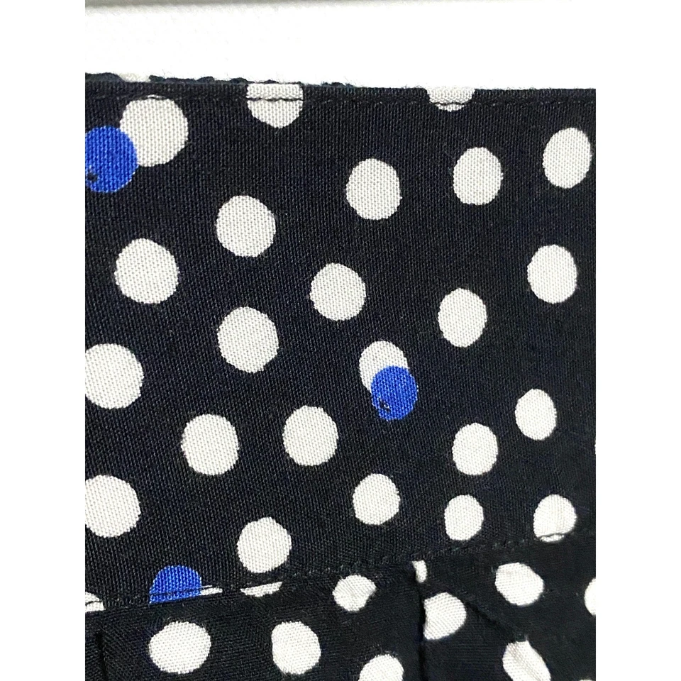 De Colección Talbots Culotte Pantalones Cortos Falda Dividida 14 Tiro Alto Lunares Rayón EE. UU. Retro Foto 2 de 4