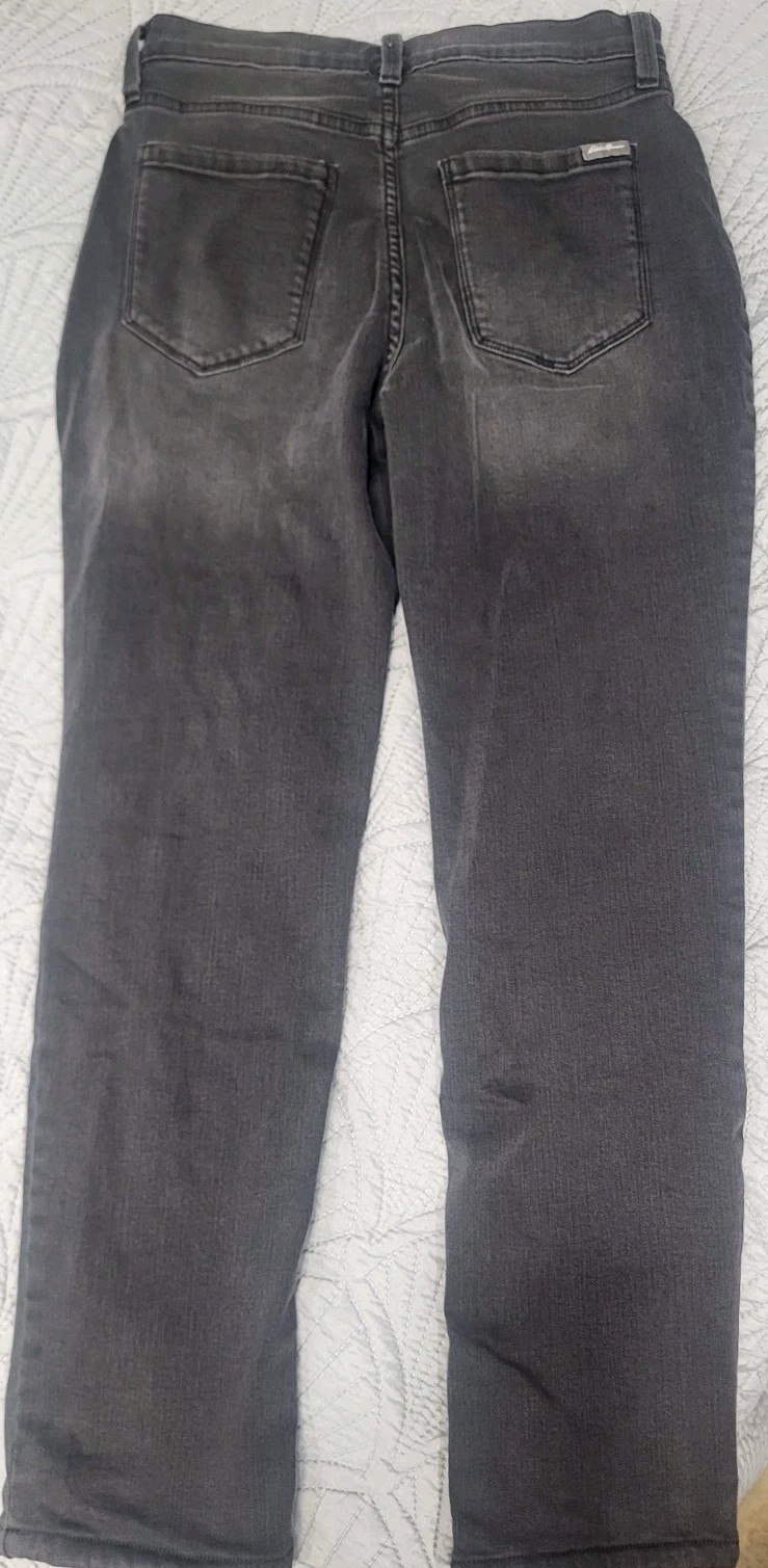 Eddie bauer women's  Linned jeans Slim Streach P Size 6 image 2
