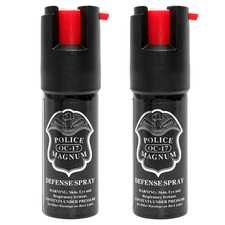 2 Police Magnum pepper spray .50oz unit safety lock personal defense protection