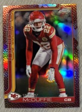 2025 Topps Chrome Football Trent McDuffie Leather Refractor #154 Color Match!
