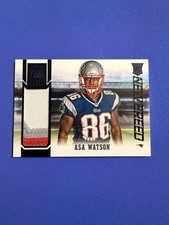 2014 Asa Watson Elite 3 Color Event Worn Patch Rookie Card /99 New England Pats. rookie card picture