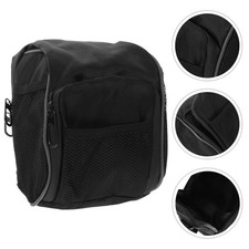 Handlebar Bag Bike Front Tube Frame Storage Bag (Black) road bike saddle bag