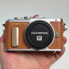Olympus PEN E-PL8 16.0MP Mirrorless Digital Camera Body Brown - Tested Working