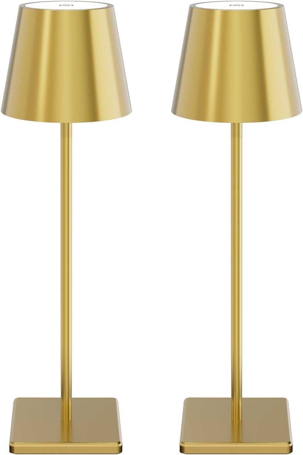 2 Pack Cordless Table Lamp with 5500mAh Battery and 3000K Warm Light