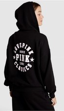Victoria  s Secret PINK Ivy Fleece Campus Full-Zip Hoodie limited edition     S  