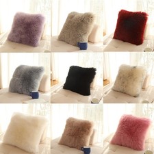 Imitation Sheep Skin Fur Cushion Cover fake Wool Sheepskin Pillowcase Decor