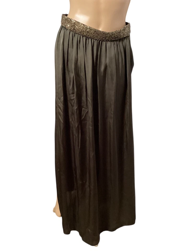 i jeans by buffalo verde oliva lentejuelas maxi falda talla pequeña Foto 3 de 4