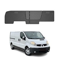 Omac Gummi FußMatten FüR Renault Trafic 2ND ROW 2001-2014 Automatten Schwarz 2X