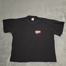 Vintage Marlboro Shirt Men XL Black Gorge Music Cowboy 90s TEE Made in USA Retro