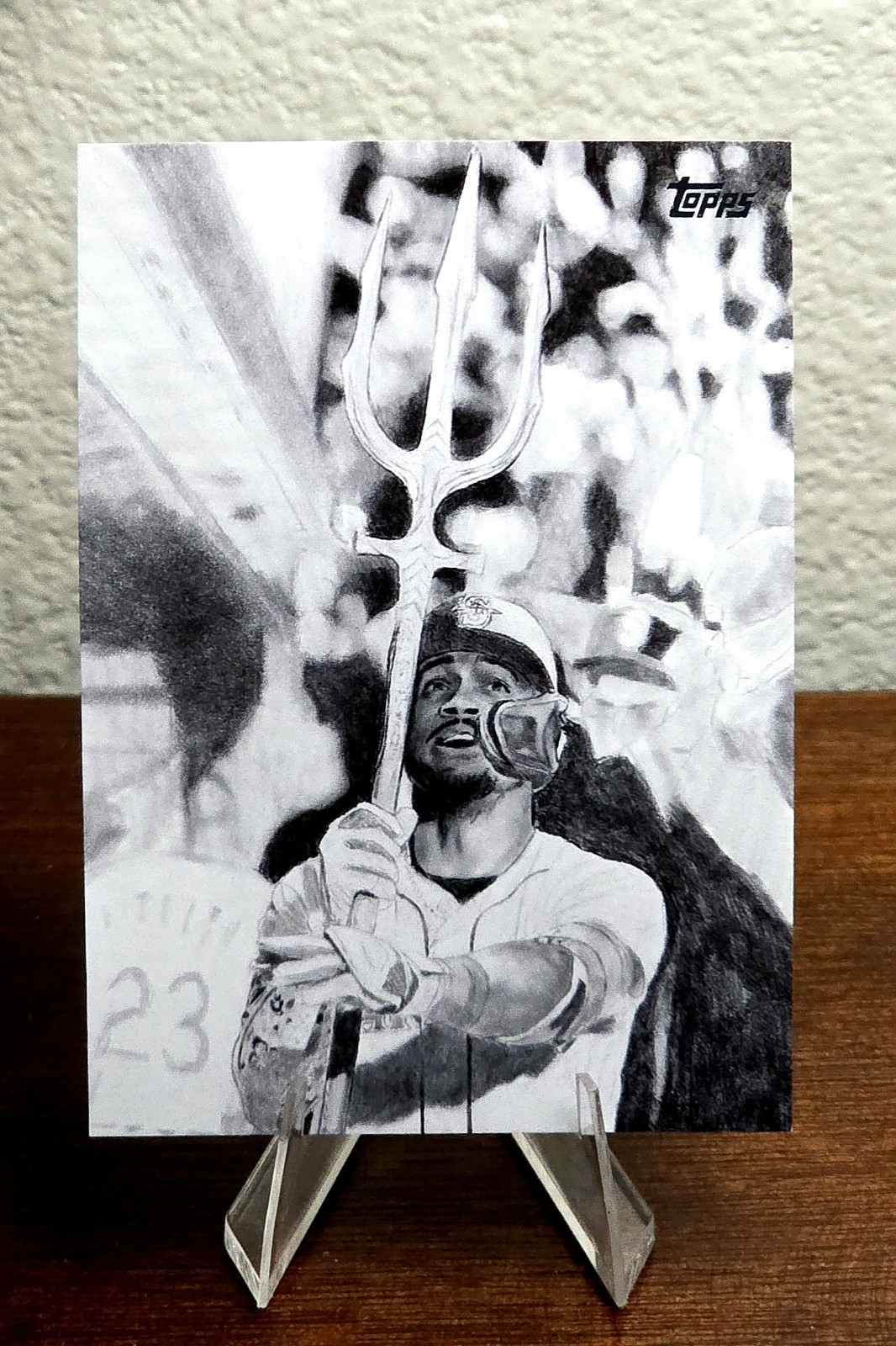 2025 Topps Update Julio Rodriguez Keegan Hall Art #KHAC-14 Mariners Case Hit SSP