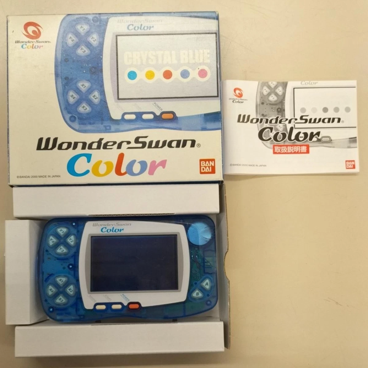 Bandai WonderSwan Color 蓝色视频游戏机| eBay