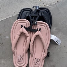 NOBO NO BOUNDARIES MEMORY FOAM Pink black Flip-Flop Sandals Size 6