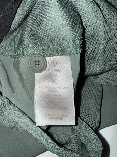 Hurley Mens Green Shorts - 38 - Picture 5 of 5
