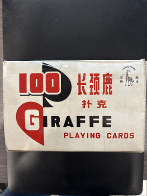Giraffe Playing Cards Full Case With 12 Brand News Packs Blue And Red Rare