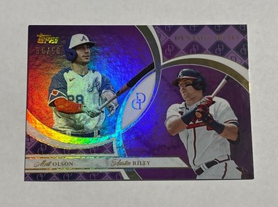 2024 Topps Dynamic Duals Olson/Riley BRAVES #26 Purple /50!