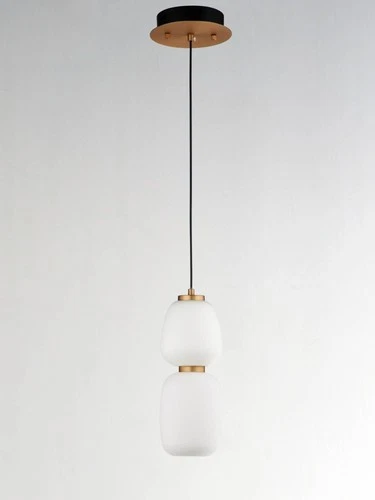 ET2 Soji 4 3/4" Wide Satin White Glass LED Mini Pendant - Picture 3 of 4