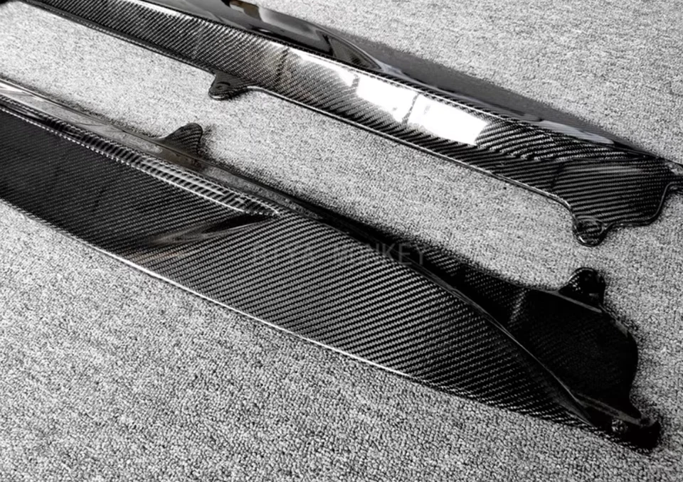 Real Carbon Fiber P7 Style Skirt Side Splitter Cover For Jaguar F-TYPE 2013-2019 — 第 4/4 张图片
