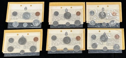 1967-1970 Canada Proof-Like Mint Sets - Group of 6 w/ Silver