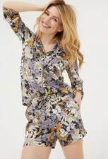 Fatface Floral Medium Pajamas Set Short Top