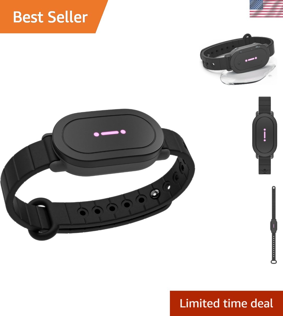 4 - Long Distance Relationship Bracelets for Couples Set of 