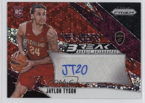 2024-25 Panini Prizm Fast Break Rookie Red 79/99 Jaylon Tyson #FBR-JTC Auto RC