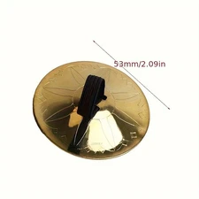 Sturdy 2PCS Gold Alloy Finger Cymbals Effective for Long Term Play Skill Levels