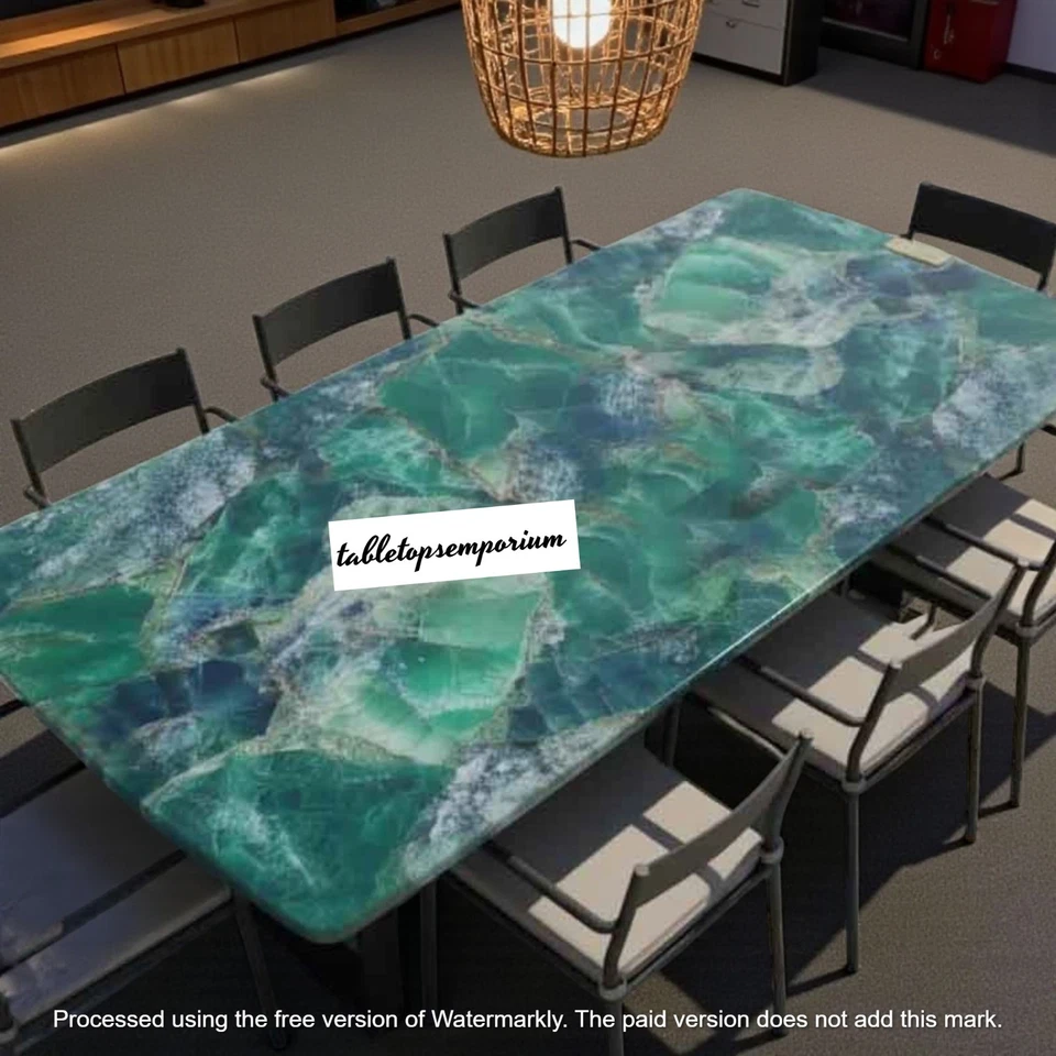 Fluorite Stones Dining & Kitchen Countertop / living room Tabletop for Home Deco - Image 3 of 4
