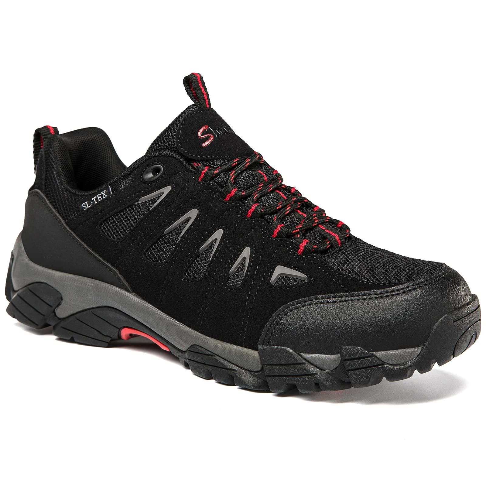 SHULOOK Mens Waterproof Hiking Shoes Lightweight Anti Slip Outdoor Ankle Boot...