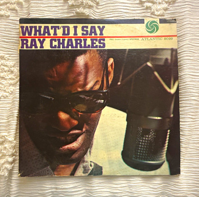 Ray Charles What'd I Say Atlantic 8029 12'' Black Vinyl LP 33 RPM Jazz Hi-Fi