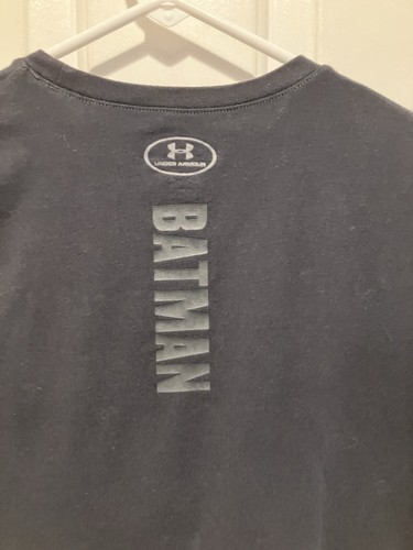 UNDER ARMOUR YOUTH BATMAN THE DARK KNIGHT T-SHIRT UA HEATGEAR TEE GOTHAM Large - Picture 4 of 5